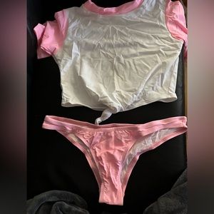 Fashion nova tshirt swim suit